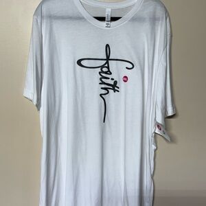 Bella Canvas White Faith Graphic Tee